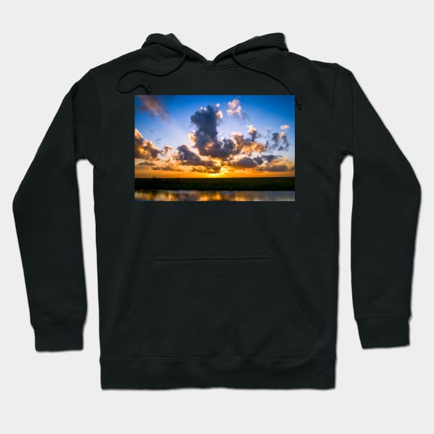 Everglades Sunset Hoodie by cbernstein